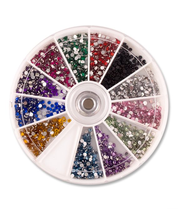12 colors of decorative strass (10248)