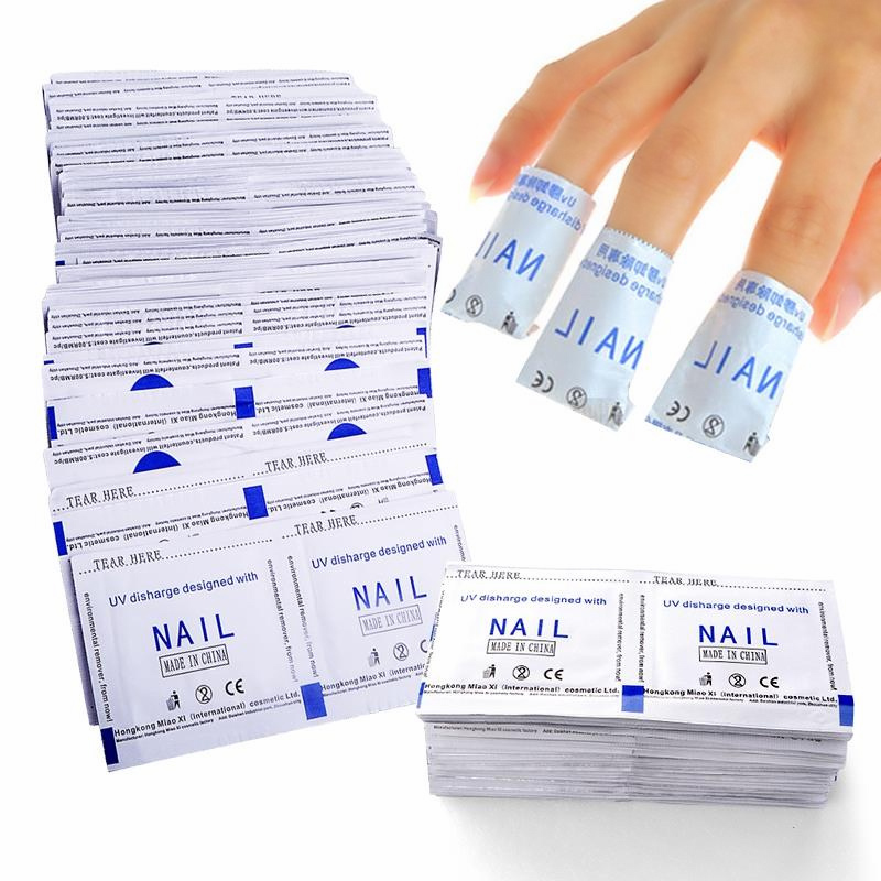 Wraps Καθαρισμού Gel με Ασετόν - Σετ 200 τεμαχίων - Image 2