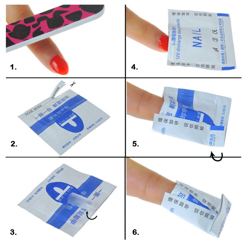Wraps Καθαρισμού Gel με Ασετόν - Σετ 200 τεμαχίων - Image 3