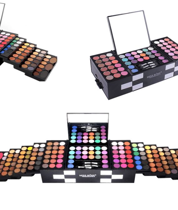 MISS ROSE 148 χρώματα Παλέτα με Καθρέφτη Makeup 700g