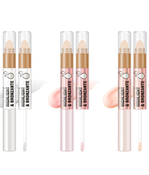 Kiss Beauty 2 σε 1 Concealer και Highlighter με Βουρτσάκι (Beauty 11358)
