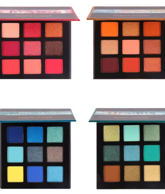 BEAUTY GLAZED Παλέτα 9 Χρωμάτων Σκιές 12.6g