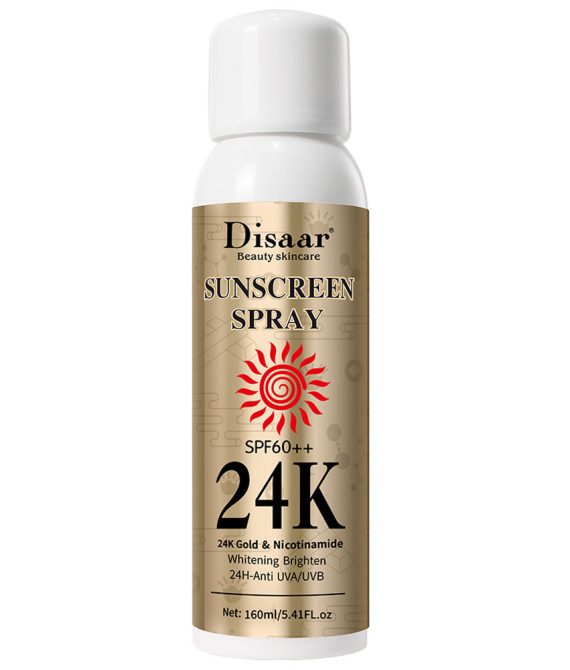 DISAAR SPF60 Αντιηλιακό Spray με Βιταμίνη Β3 και Χρυσό24Κ (Beauty 12860)