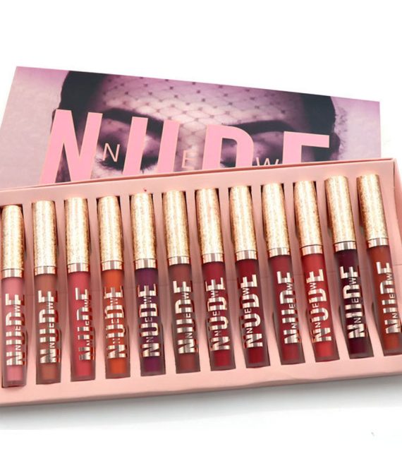 NUDE 12 Matte Υγρά Κραγιόν σε Συσκεαυσία Δώρου (Beauty 13490)