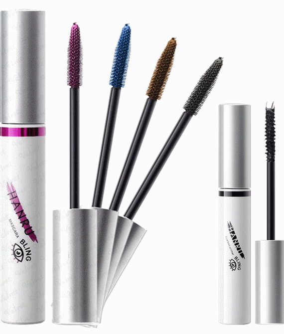HANRU Μάσκαρα με Χρώμα και Βουρτσάκι Σιλικόνης (Beauty 13260)
