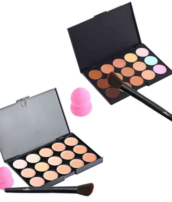 Popfeel Παλέτα Concealer + Πινέλο εφαρμογής & Blender