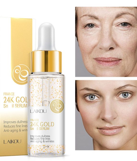 LAIKOU SERUM ΠΡΟΣΩΠΟΥ ΜΕ ΕΛΙΞΗΡΙΟ ΣΑΛΙΓΚΑΡΙΟΥ & ΨΗΓΜΑΤΑ ΧΡΥΣΟΥ 30ML