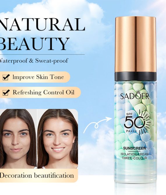 SADOER 3 σε 1 Αντιηλιακή Κρέμα Concealer με SPF50 40g
