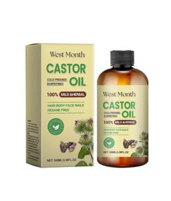 West Month Hair Care Καστορέλαιο θρεπτικό για μαλλιά, βλεφαρίδες και φρύδια Πολλαπλής δράσης
