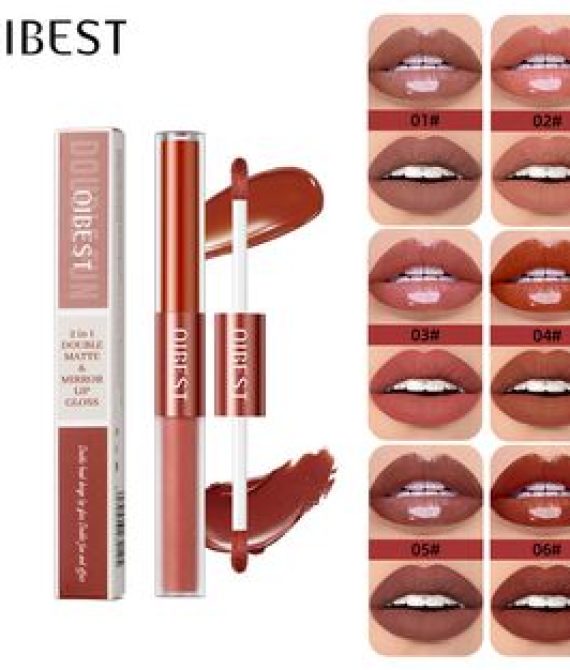 Διπλό LIP GLOSS  QIBEST MATTE-MIRROR