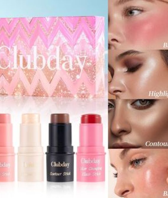 CLUBDAY Makeup Set – Blush, Highlighter & Contouring